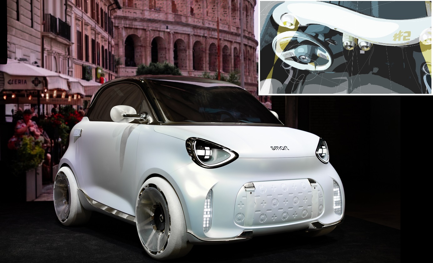 Smart #2 Concept Unveiled in Europe: 300 km WLTP Range, 35.7 kWh Battery, and Interior Details Revealed